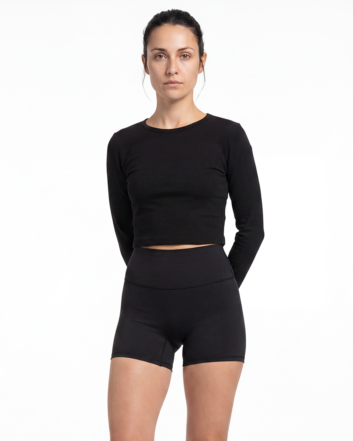 The Baby Rib Long Sleeve - Black