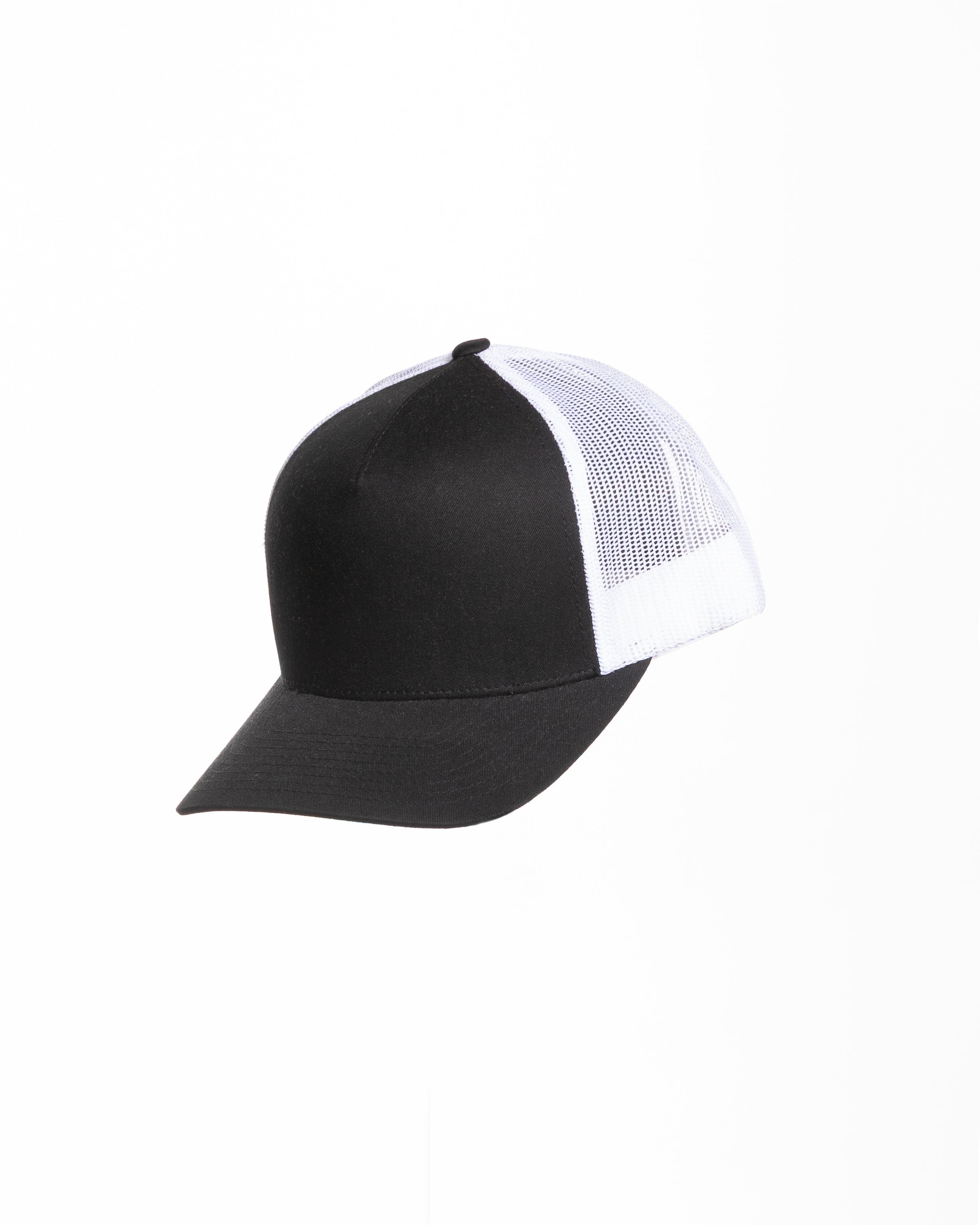 The 5 Panel Trucker - Black / White