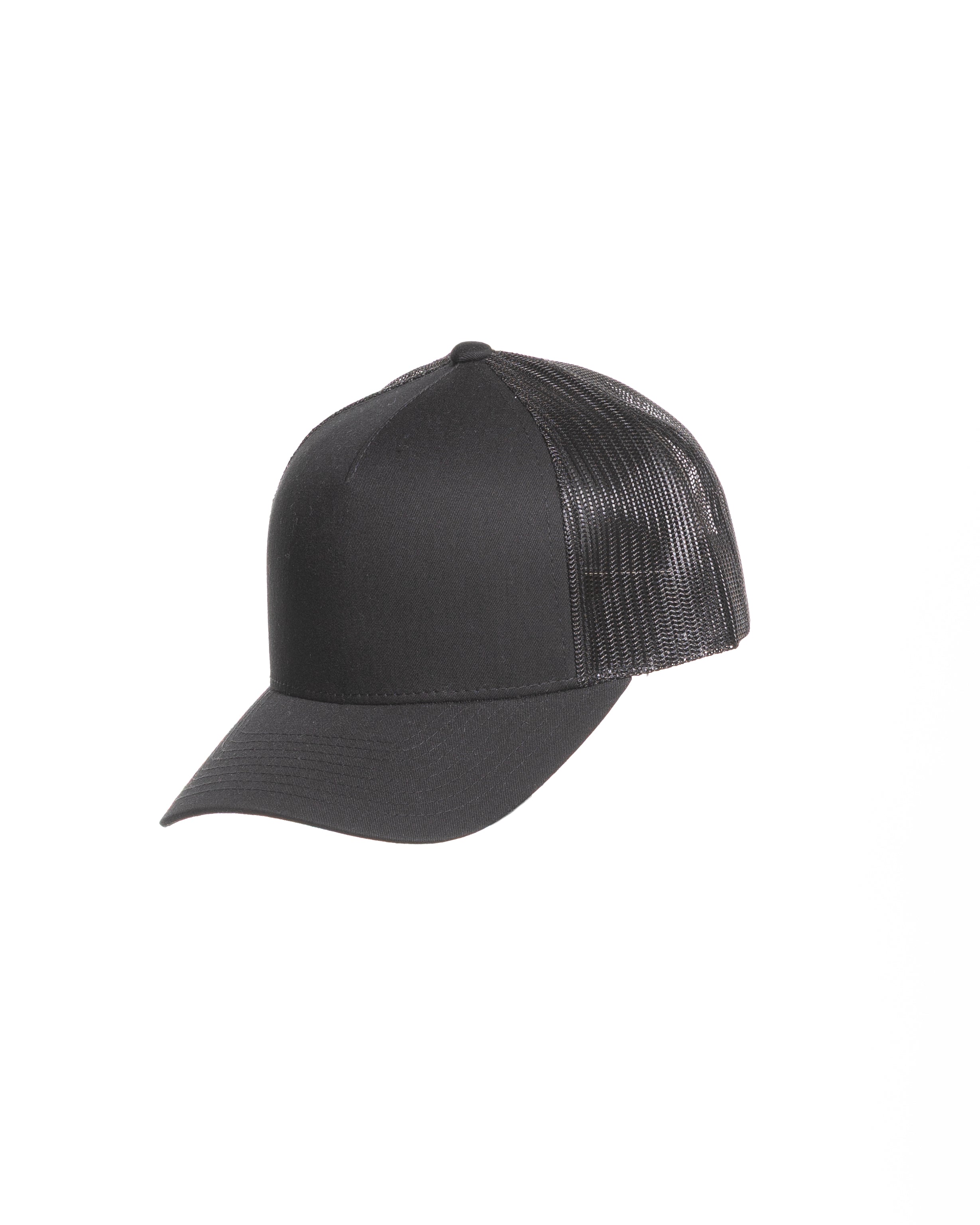 The 5 Panel Trucker - Black