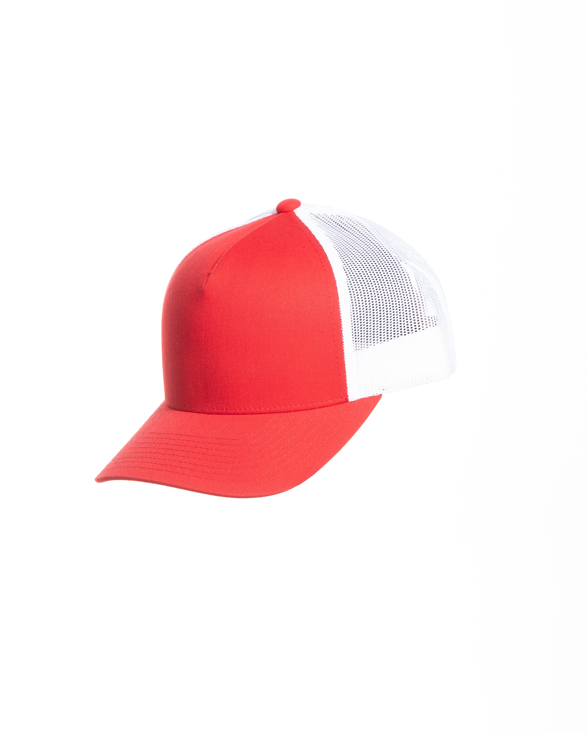 The 5 Panel Trucker - Red / White