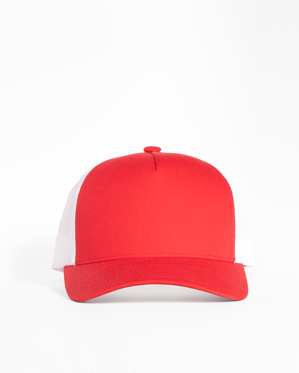 The 5 Panel Trucker - Red / White