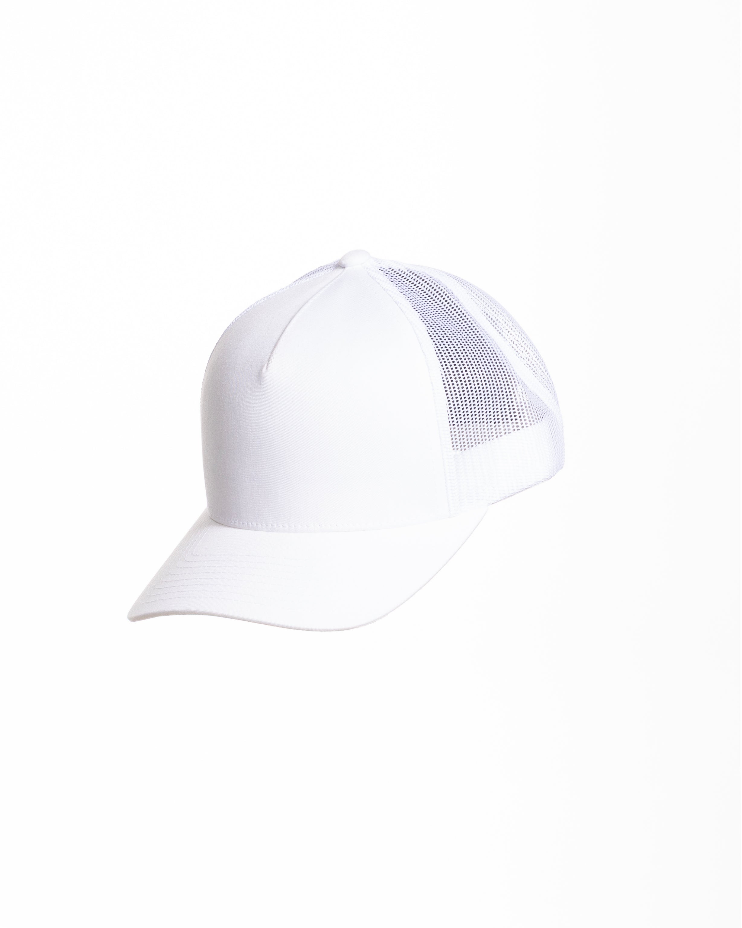 The 5 Panel Trucker - White