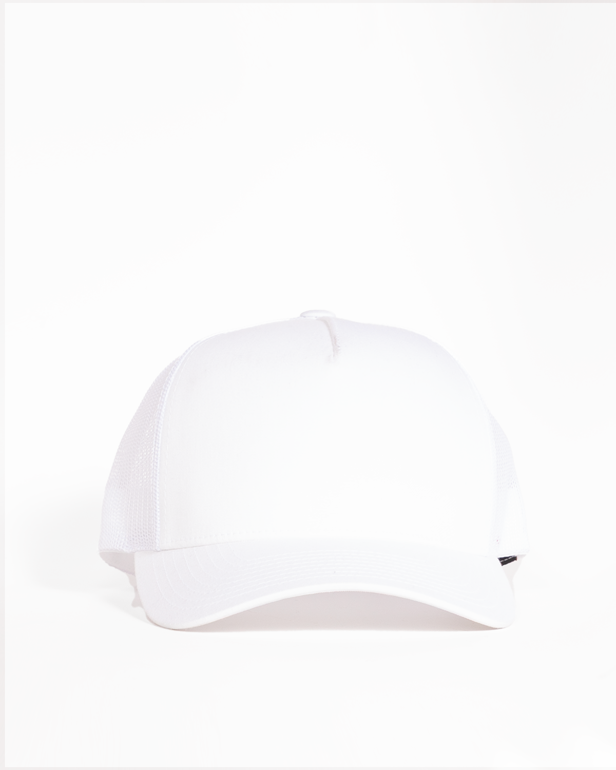 The 5 Panel Trucker - White